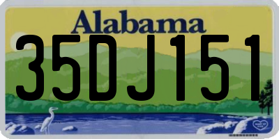 AL license plate 35DJ151