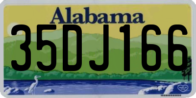 AL license plate 35DJ166
