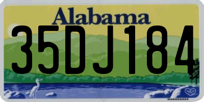 AL license plate 35DJ184
