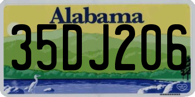 AL license plate 35DJ206