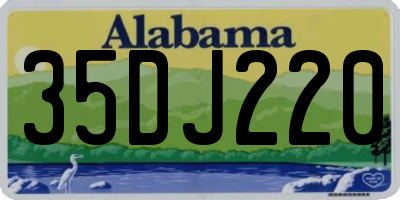 AL license plate 35DJ220