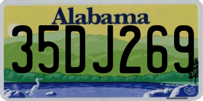 AL license plate 35DJ269
