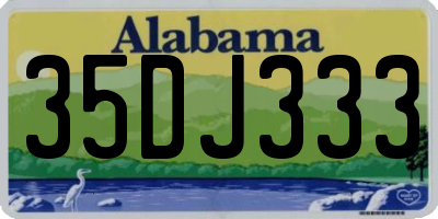 AL license plate 35DJ333