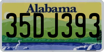 AL license plate 35DJ393
