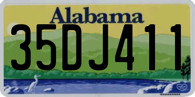 AL license plate 35DJ411