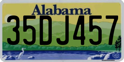AL license plate 35DJ457