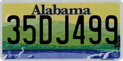 AL license plate 35DJ499