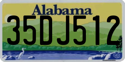 AL license plate 35DJ512