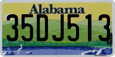 AL license plate 35DJ513