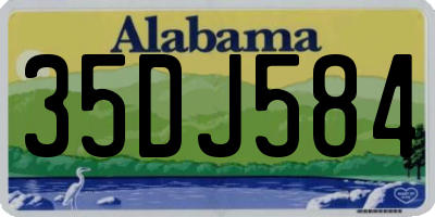 AL license plate 35DJ584