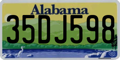 AL license plate 35DJ598
