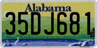 AL license plate 35DJ681