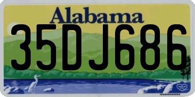 AL license plate 35DJ686