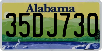 AL license plate 35DJ730