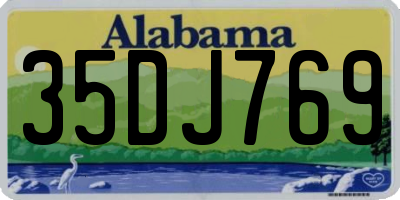 AL license plate 35DJ769