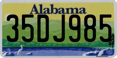 AL license plate 35DJ985