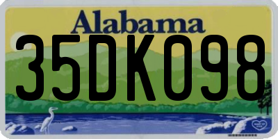 AL license plate 35DK098