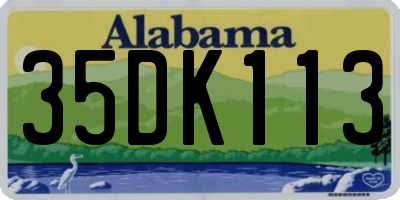 AL license plate 35DK113