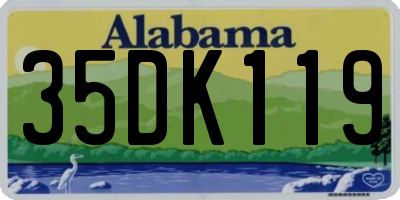 AL license plate 35DK119