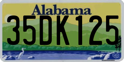 AL license plate 35DK125