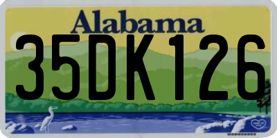 AL license plate 35DK126