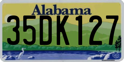 AL license plate 35DK127