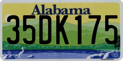 AL license plate 35DK175