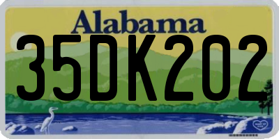 AL license plate 35DK202