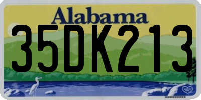 AL license plate 35DK213