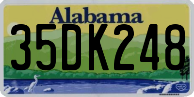 AL license plate 35DK248