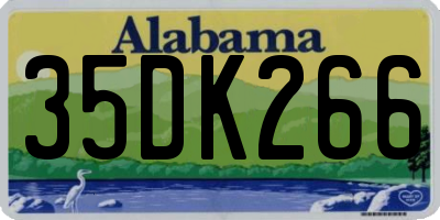 AL license plate 35DK266