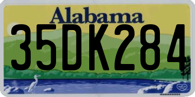 AL license plate 35DK284