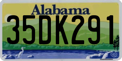 AL license plate 35DK291