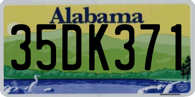AL license plate 35DK371