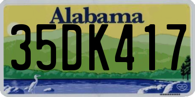 AL license plate 35DK417