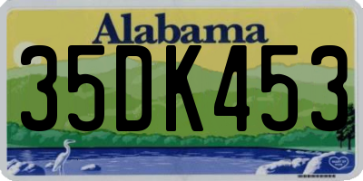 AL license plate 35DK453