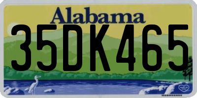 AL license plate 35DK465