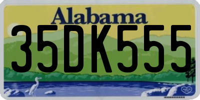 AL license plate 35DK555