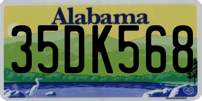 AL license plate 35DK568