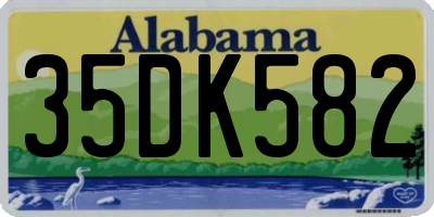 AL license plate 35DK582