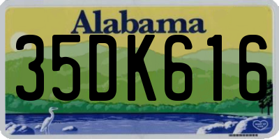 AL license plate 35DK616