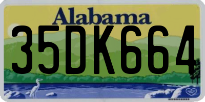 AL license plate 35DK664