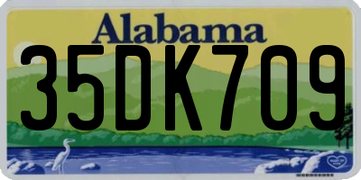 AL license plate 35DK709