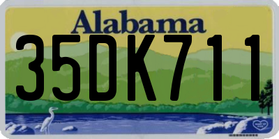 AL license plate 35DK711