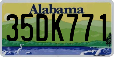 AL license plate 35DK771