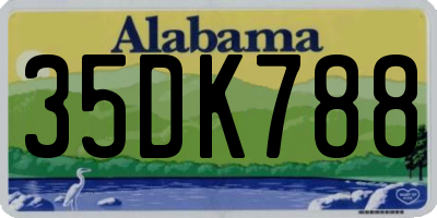 AL license plate 35DK788