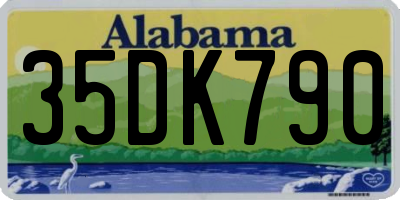 AL license plate 35DK790