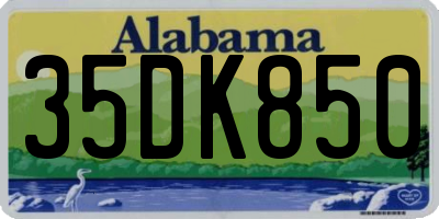 AL license plate 35DK850