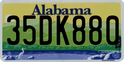 AL license plate 35DK880