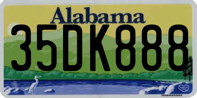 AL license plate 35DK888